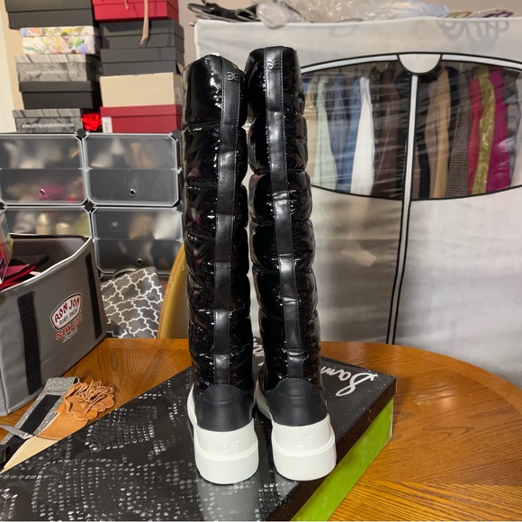 SOLD Sam Edelman Black Camora Puffer Knee High Waterproof Winter Boots/Booties - Picture 5 of 15